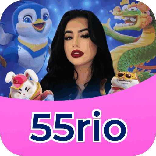 Plataforma 55rio mostrando interface moderna, jogos certificados e recursos de segurança licenciados